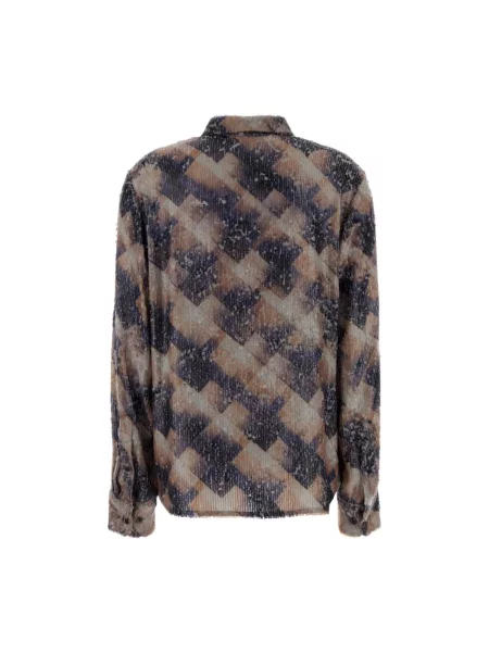 Koszula Dries Van Noten z cekinami