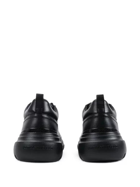 Sneakers Karl Lagerfeld με κορδόνια με σχέδιο με δαντέλα μαύρο