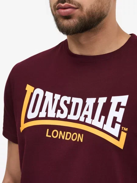 Футболка Lonsdale бордовая