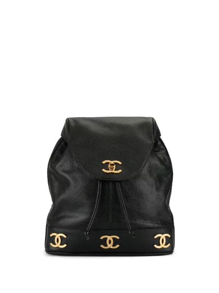 Batoh Chanel Pre-owned s autogramem černý