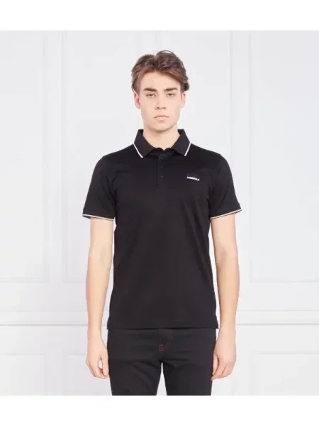 Karl Lagerfeld Tenisz póló Regular Fit fekete