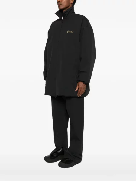 Палто Fear Of God Essentials бродирано черно