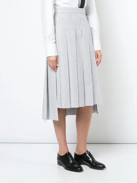 Plisované plisované sukně Thom Browne šedé