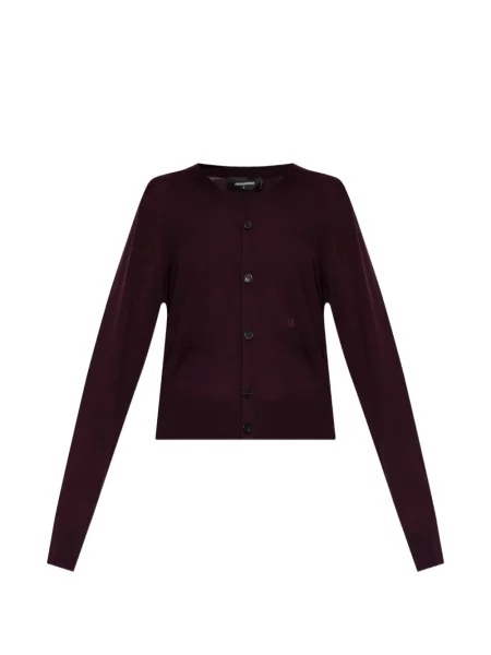Cardigan Dsquared2 cu decolteu în V violet