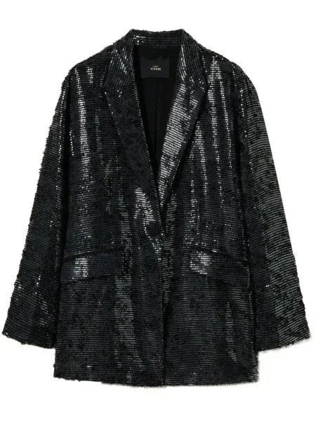 Sacou Twinset cu paiete negru