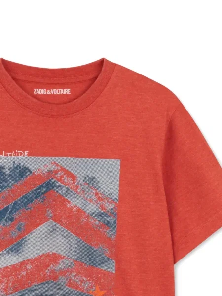 Dětské tričko Zadig & Voltaire červené