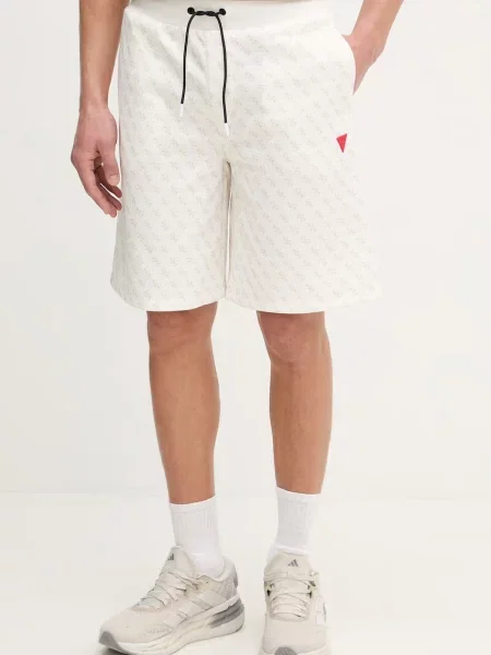 Guess pantaloni scurți KORBIN alb