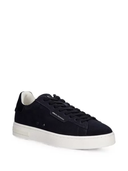 Szarvasbőr sneaker Armani Exchange kék