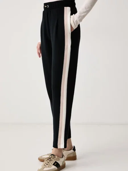 BOSS спортен панталон дамски с модал Mirage_Pants Tapered черно