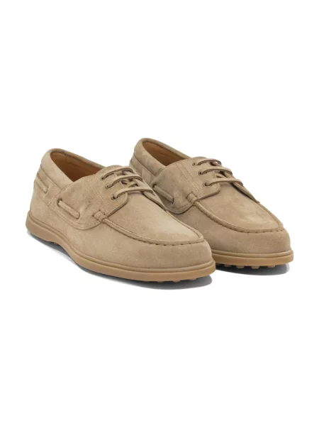 Półbuty Tod's zamszowe beżowe