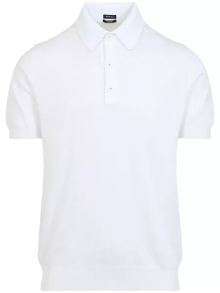 Tricou polo Kiton alb