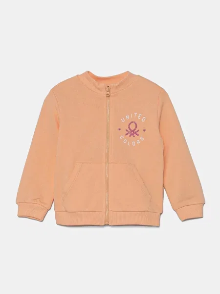 United Colors of Benetton Dětská mikina oranžová
