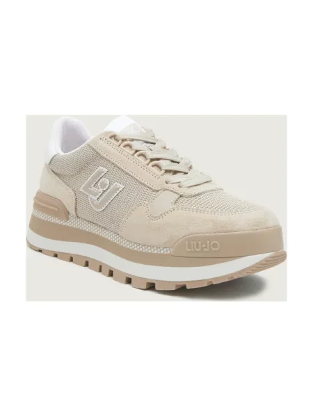 Liu Jo Bőr sneakers tornacipő AMAZING 16 bézs