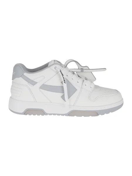 Sneakersy Off-white skórzane biznesowe białe