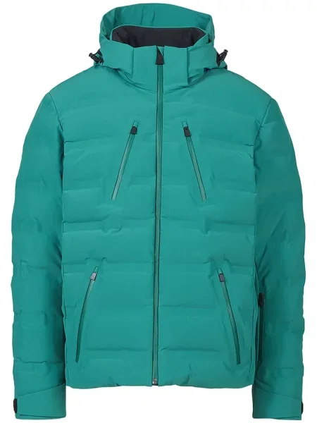 Jeździć na nartach kurtka narciarska Aztech Mountain z kapturem zielona