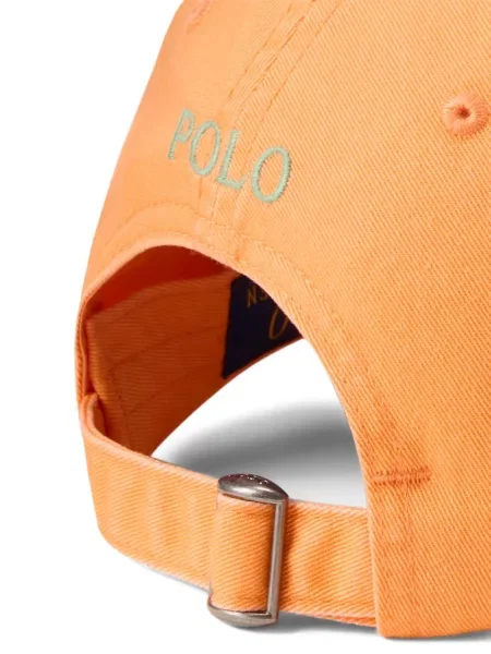 Șapcă Polo Ralph Lauren cu broderie din țesătură twill în carouri albastru
