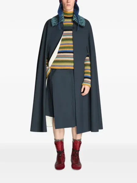 Gulerat fular Dries Van Noten de lână albastru