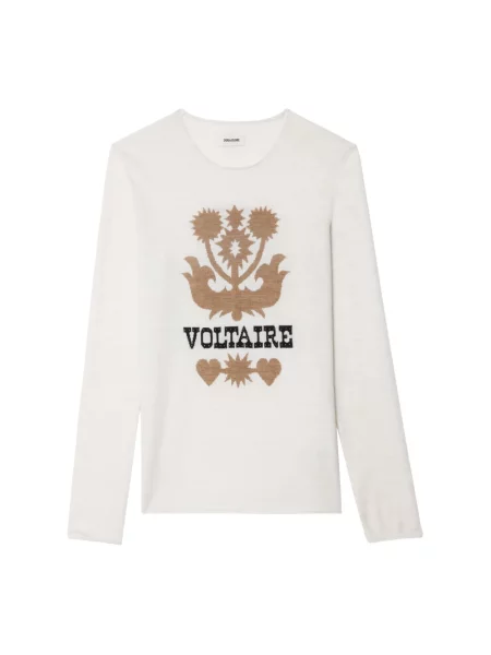 ZADIG&VOLTAIRE sweter wełniany lekki beżowy
