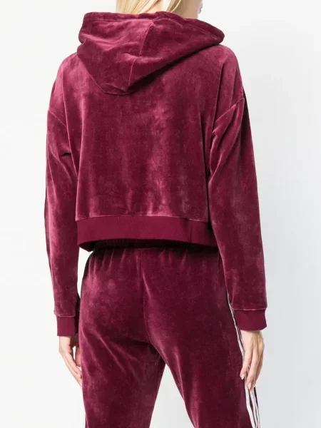 Hanorac cu glugă Adidas cu glugă roz
