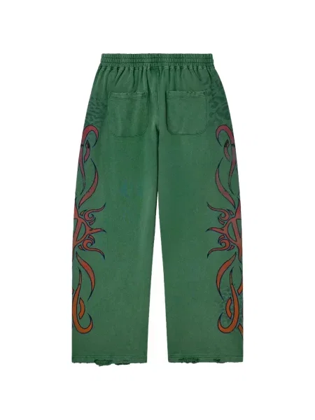 Pantaloni Vale cu imagine alergare verde