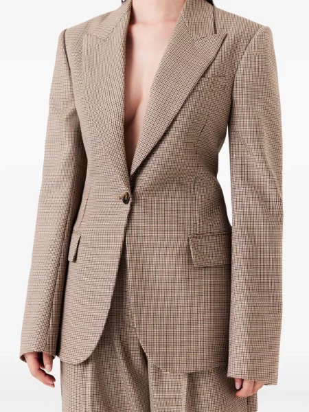 Sacou Stella Mccartney în carouri maro