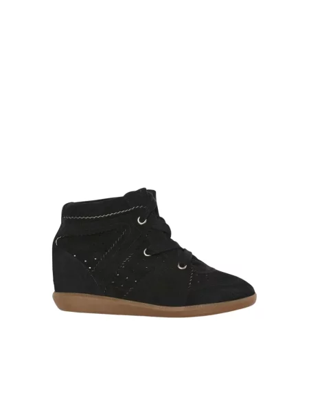 Sneakersy Isabel Marant Etoile skórzane czarne