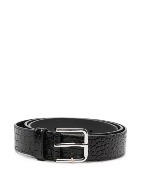 Cu centură curea The Frankie Shop din piele negru