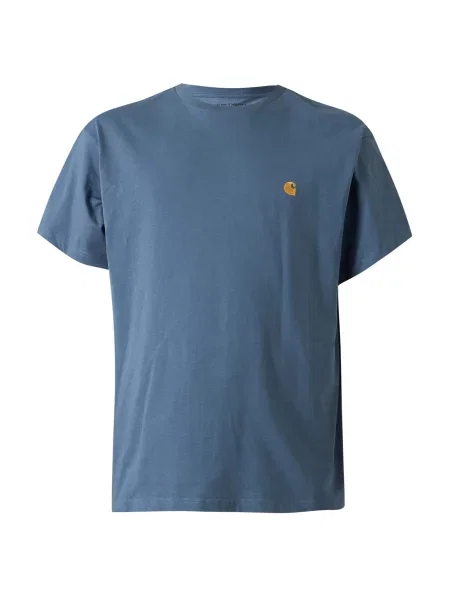 Carhartt WIP Tricou Chase fumuriu albastru