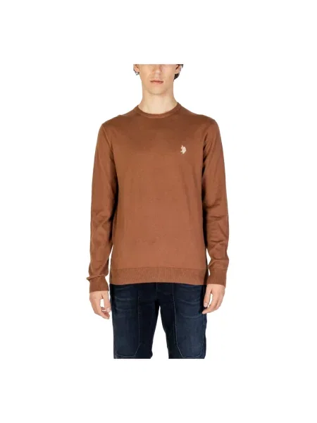 Dzianinowy sweter U.s Polo Assn. beżowy