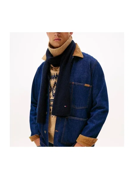 TOMMY HILFIGER Šál námornícka modrá
