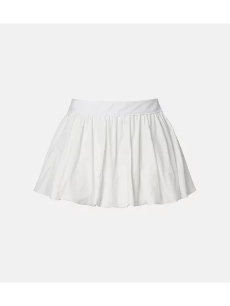 Fustă Bananhot din poplin alb