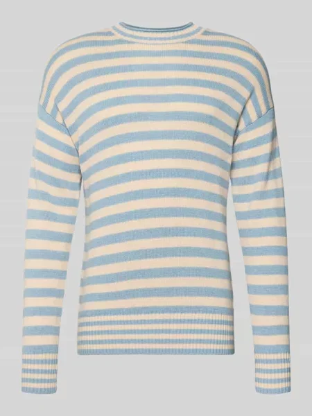 Sweter z dzianiny z mieszanki bawełny i kaszmiru z prążkowanymi wykończeniami Ftc Cashmere