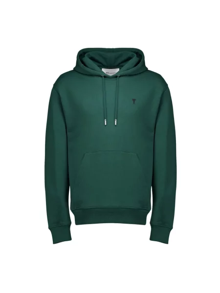 Bluza z kapturem Ami Paris zielona