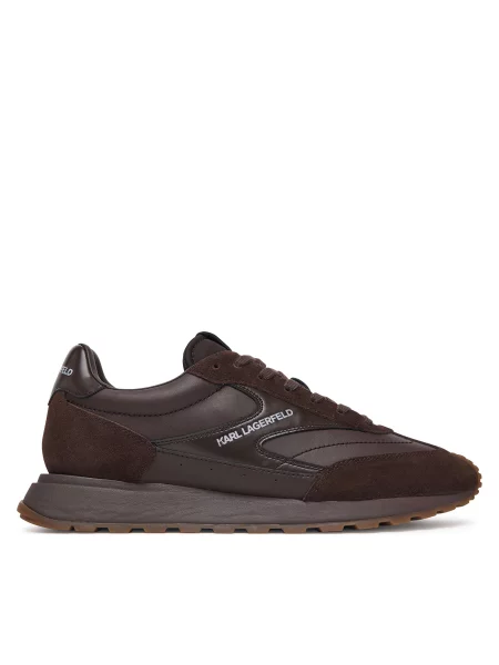 KARL LAGERFELD Sneakers Kairo închis maro