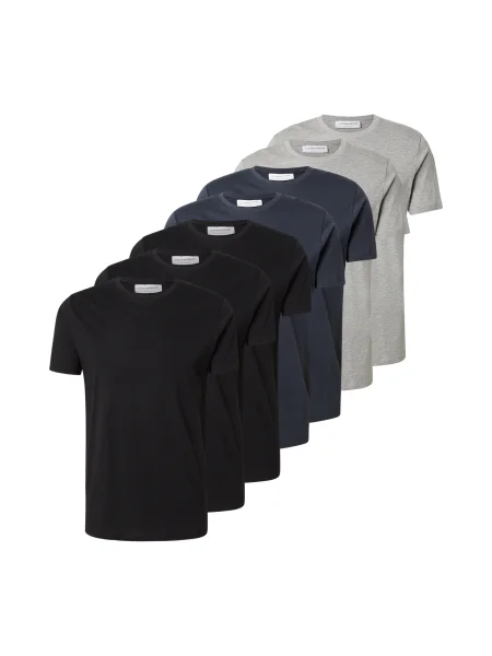 Lindbergh Tricou bleumarin / gri amestecat negru
