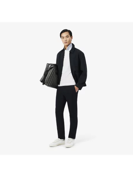 Lacoste Koszulka Polo Commuter Slim Fit Z Żakardem I Logo biały