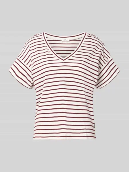 T-shirt o kroju relaxed fit z czystej bawełny S.oliver Red Label