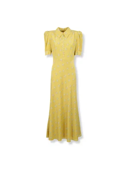 Sukienka midi Alessandra Rich żółta
