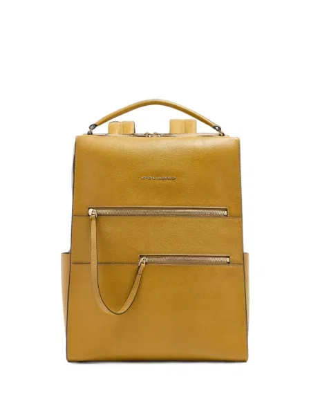 Rucsac Piquadro din piele galben