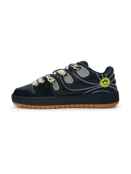 Sneakersy Barrow skórzane czarne