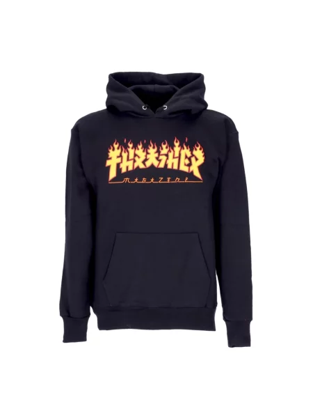 Bluza z kapturem Thrasher z kapturem czarna
