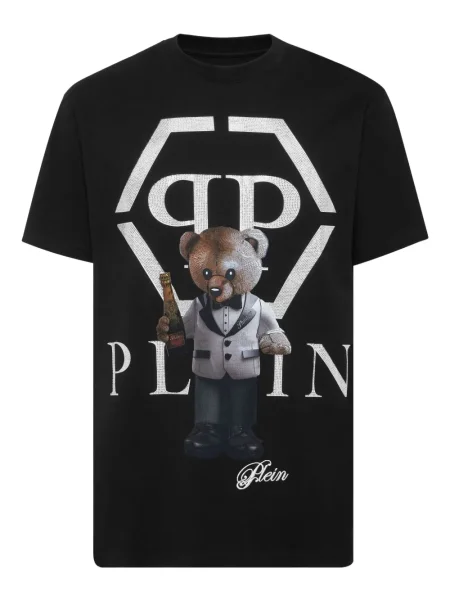 Tricou Philipp Plein cu imagine negru