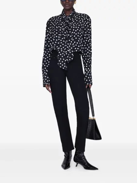 Блуза Anine Bing черно