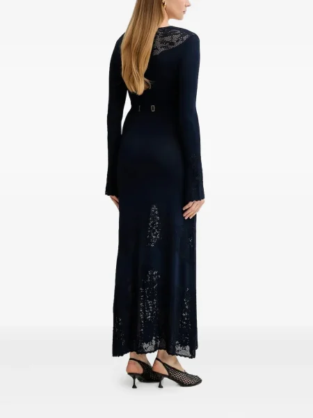 Rochie maxi Twinset de costum albastru