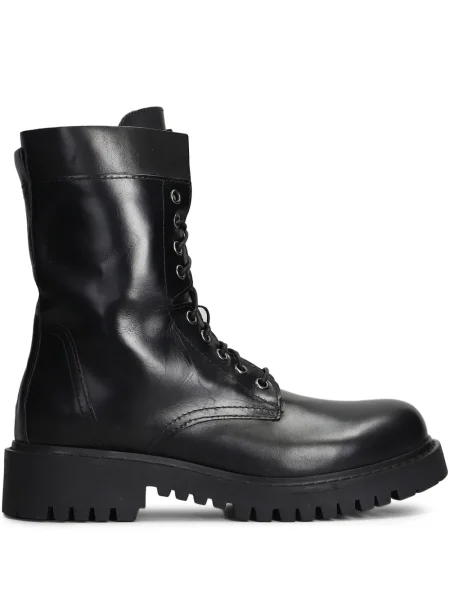 Botine Julie Dee din piele negru