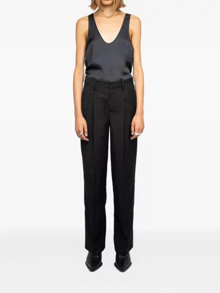 Pantaloni Zadig&voltaire cu dungi negru