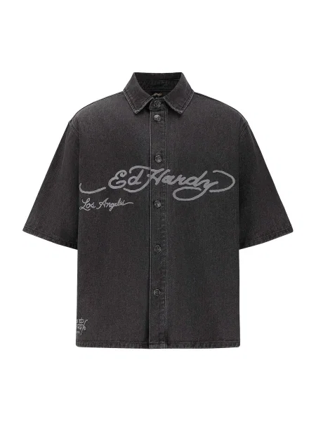 Ed Hardy Tricou Adler und Sterne' negru