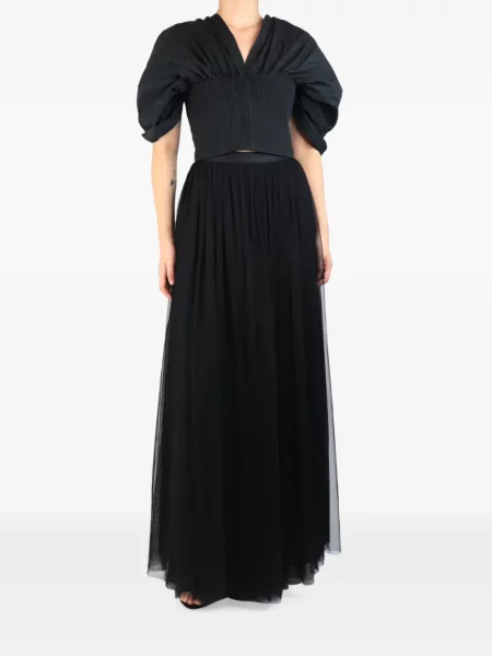 Fusta maxi Needle & Thread din tul negru