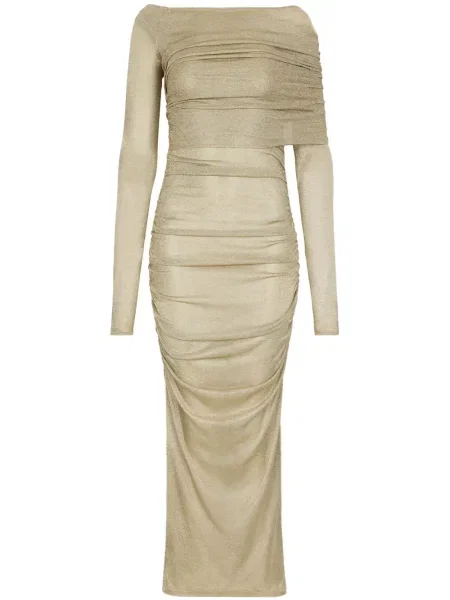 Rochie Dolce & Gabbana plasă de costum auriu