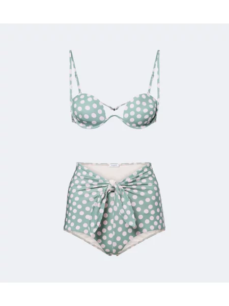 Bikini Alaïa cu buline verde